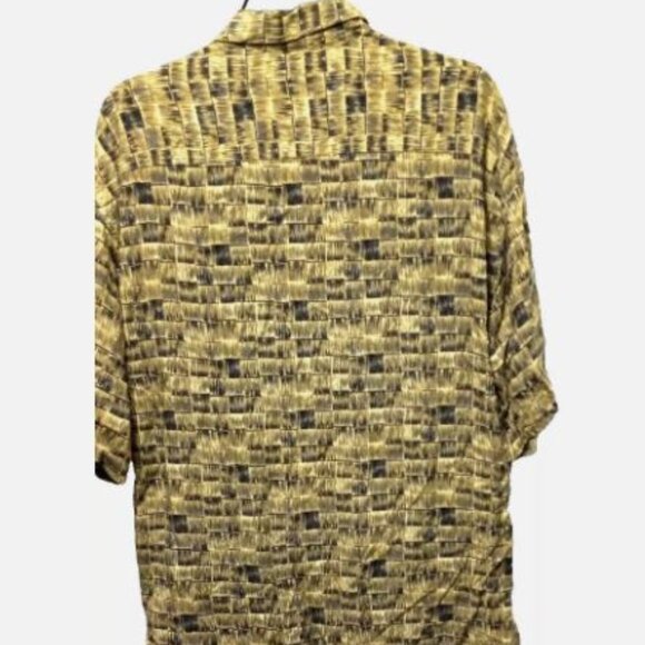 Campia Moda Men’s Hawaiian Shirt Size L Short Sleeve Button Front Collar EUC - Picture 3 of 15